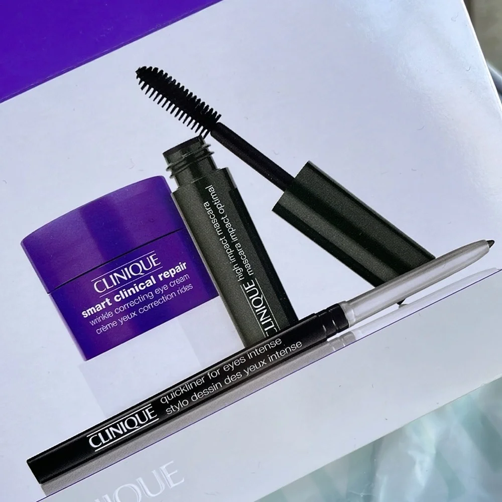Clinique gift sets with pouch eyeliner eye cream mascara